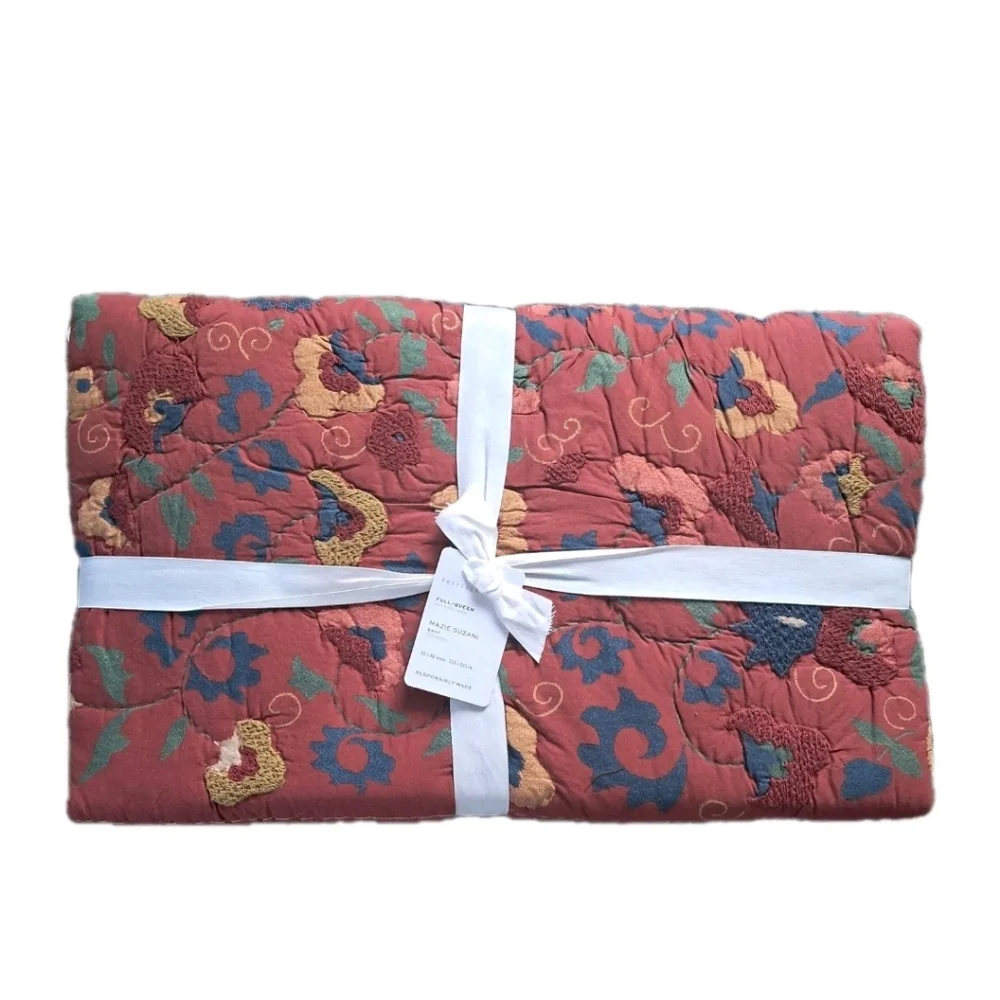 Pottery Barn Mazie Suzani Full Queen Quilt NWT